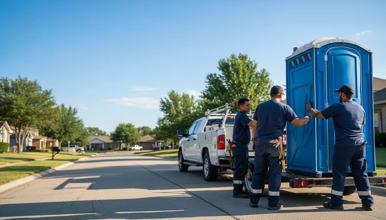 Portable Toilet Rental in Knickerbocker, TX near me